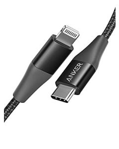 CABLE LIGHTNING ANKER POWERLINE + II MACHO A TIPO C MACHO 1M NEGRO