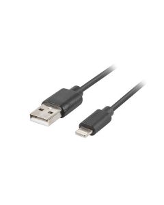 CABLE LIGHTNING LANBERG MACHO A USB A MACHO 1M NEGRO