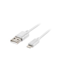 CABLE LIGHTNING LANBERG MACHO A USB A MACHO 1M BLANCO