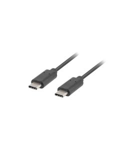 CABLE 2.0 LANBERG USB C MACHO/USB C MACHO 1M NEGRO