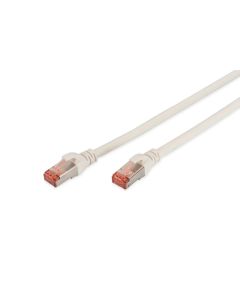 CABLE DIGITUS S-FTP CAT 6 Cu LSZH AWG 27/7 LENGHT 0.25M 10 PCS BLANCO