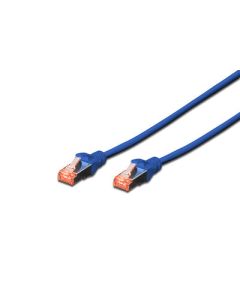 CABLE DIGITUS S-FTP CAT 6 CU LSZH AWG 27/7 LENGHT 1M 10 PCS AZUL