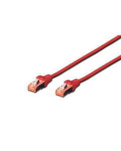 CABLE DIGITUS S-FTP CAT 6 CU LSZH AWG 27/7 LENGHT 10M 5 PCS ROJO