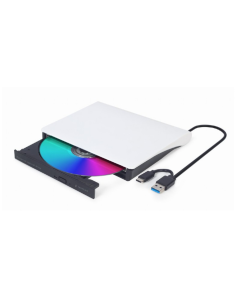 UNIDAD DE DVD USB EXTERNA GEMBIRD BLANCA