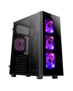 CAJA GAMING ANTEC NX210 ATX 2XUSB2.0 1XUSB3.0 SIN FUENTE NEGRO ARGB
