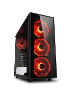CAJA SHARKOON TG4 RED ATX 2XUSB3.0 SIN FUENTE