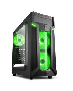 CAJA SHARKOON VG6-W ATX 2XUSB3.0 SIN FUENTE GREEN