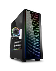 CAJA SHARKOON LIT 200 ATX 2XUSB3.0 RGB SIN FUENTE NEGRO