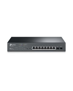 SWITCH TP-LINK 8 PUERTOS POE y RJ45 2 PUERTOS SFP