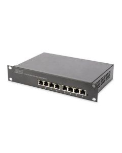 SWITCH DIGITUS RJ45 GB 10/100/1000 MBPS 8 PUERTOS 10" RACK
