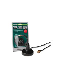 ANTENA DIGITUS MAGNET BASE MOUNT RP-SMA CABLE DE PERDIDA BAJA DE 1.5M