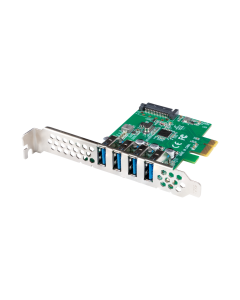 TARJETA PCI EXPRESS LANBERG X1 A 4X USB-A 3,1 GEN1 LOW PROFILE