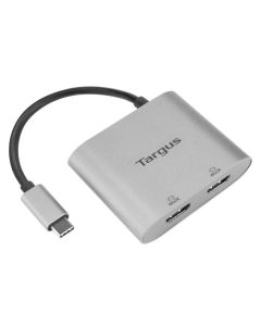 ADAPTADOR TARGUS USB-C A 2xHDMI PLATA