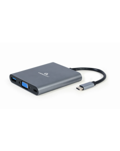 HUB GEMBIRD 6 EN 1 USB C GRIS