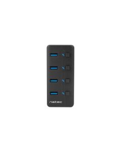 HUB NATEC MANTIS 2 USB 3.0 4 PUERTOS ON OFF CON ALIMENTADOR