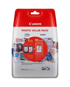 MULTIPACK CANON PG 545XL CL546XL PAPEL 50 HOJAS