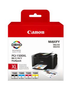 TINTA CANON PGI-1500XL PACK NEGRO CIAN MAGENTA AMARILLO