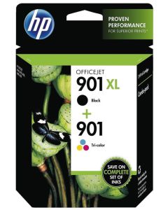 TINTA HP PACK 901XL NEGRA Y 901 TRICOLOR