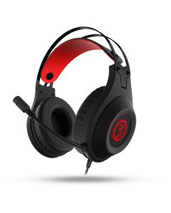AURICULARES GAMING RAGE X60 7.1 VIRTUAL MICROFONO LED ROJO