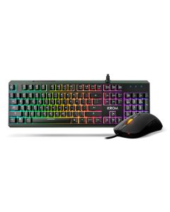 KIT TECLADO Y RATON GAMING KROM KALEIDO RGB