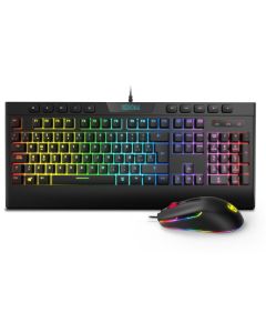 PACK KROM RGB TECLADO MEMBRANA Y RATON KALYOS