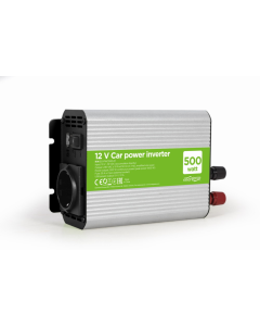 INVERSOR DE CORRIENTE GEMBIRD  PARA COCHE DE 12V 500W