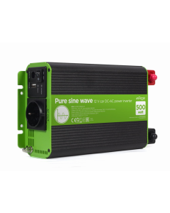 INVERSOR CORRIENTE DC-AC GEMBIRD  COCHE DE ONDA SINUSOIDAL PURA DE 12 V 500 W