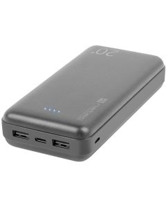 POWERBANK NATEC TREVI 20000 MAH 2XUSB-A USB-C NEGRO