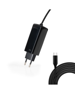 CARGADOR TOOQ PORTATIL GAN USB-C PD 100W CUBICO NEGRO