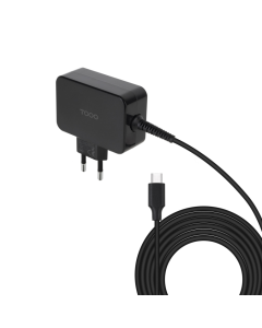 CARGADOR TOOQ PORTATIL GAN USB-C PD 45W NEGRO