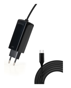CARGADOR TOOQ PORTATIL GAN USB-C PD 45W CUBICO NEGRO