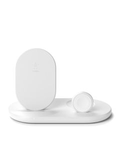 ESTACION DE CARGA BELKIN BOOSTCHARGE PARA APPLE 3 EN 1 NEGRO BLANCO