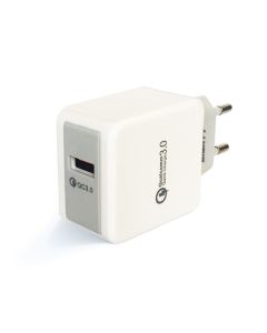 CARGADOR EIGHTT USB QUALCOOM 3.0 12W 12V 1.5A, 9V 1.8A, 5V 2.4A