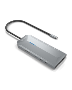 USB-C DOCK AISENS 12 EN 1 2xHDMI 4K RJ45 3xUSB-A 2xUSB-C 1xUSB-C PD 15CM