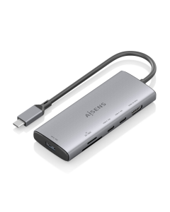 USB-C DOCK AISENS 6 EN 1 HDMI USB-A 10G 2XUSB-C 10G SD MICRO SD 20CM
