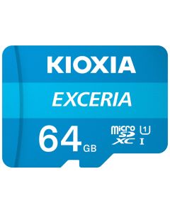 MICRO SD KIOXIA 64GB EXCERIA UHS-I C10 R100 CON ADAPTADOR