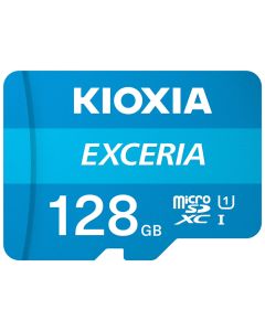 MICRO SD KIOXIA 128GB EXCERIA UHS-I C10 R100 CON ADAPTADOR