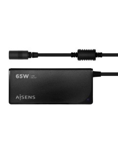 CARGADOR PORTATIL AISENS 65W AUTOMATICO 9 CONECTORES USB-A QC3.0 NEGRO