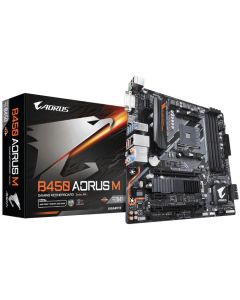 PLACA BASE GIGABYTE B450 AORUS M AM4 MATX 4XDDR4