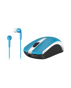 RATON GENIUS MH8100 AZUL REGALO AURICULAR