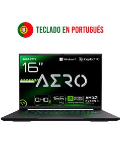 PORTATIL GIGABYTE AERO X16 2WHA3PTC64AH RYZEN AI9 16GB 1TB RTX5070 16" W11H
