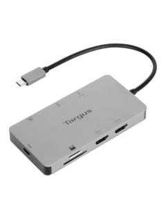 DOCKING STATION TARGUS TIPO C A HDMI 2.0 X2 USB-A X2 PLATA