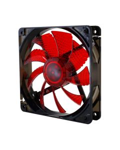 VENTILADOR CAJA NOX COOL FAN LED 120MM NEGRO LED ROJO