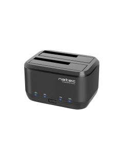 DOCKING STATION NATEC KANGAROO DUAL USB 3.0 SATA NEGRA