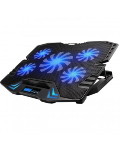 BASE EWENT PORTATIL-5 SILENT FAN UP TO 17"-2P USB-5 SPEED FAN-2 COOLING MODE