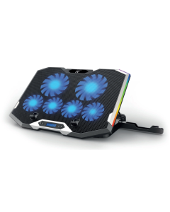 SOPORTE EWENT PARA PORTATIL GAMING 6 SILENT FAN-SPEED LED RGB HASTA 15.6"