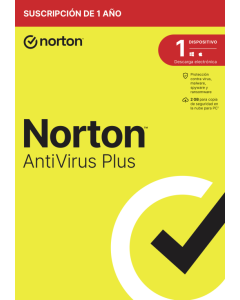 NORTON ANTIVIRUS PLUS 2GB ES 1 USER 1 DEVICE 12MO