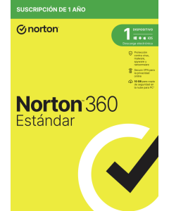 NORTON 360 STANDARD 10GB ES 1 USER 1 DEVICE 12MO
