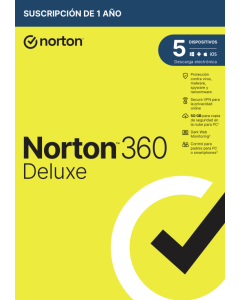 NORTON 360 DELUXE 50GB ES 1 USER 5 DEVICE 12MO