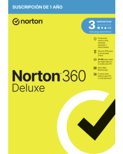 NORTON 360 DELUXE 25GB ES 1 USER 3 DEVICE 12MO GENERIC1 RSP MM GUM